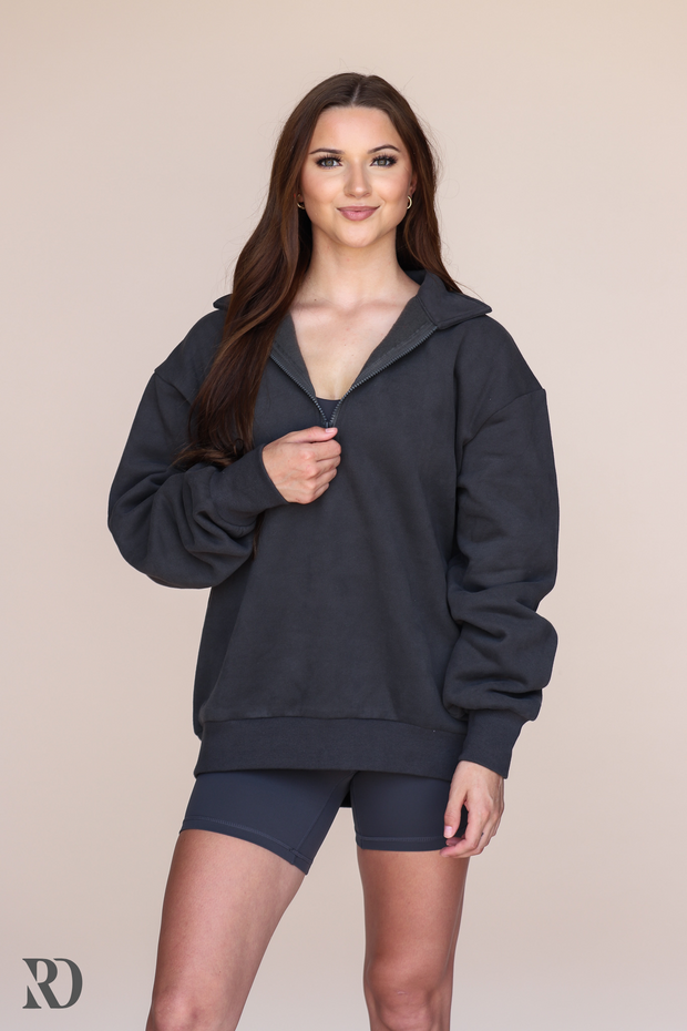 CHARCOAL ELEMENT QUARTER ZIP | RD ESSENTIALS