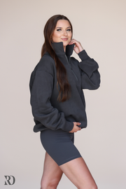 CHARCOAL ELEMENT QUARTER ZIP | RD ESSENTIALS