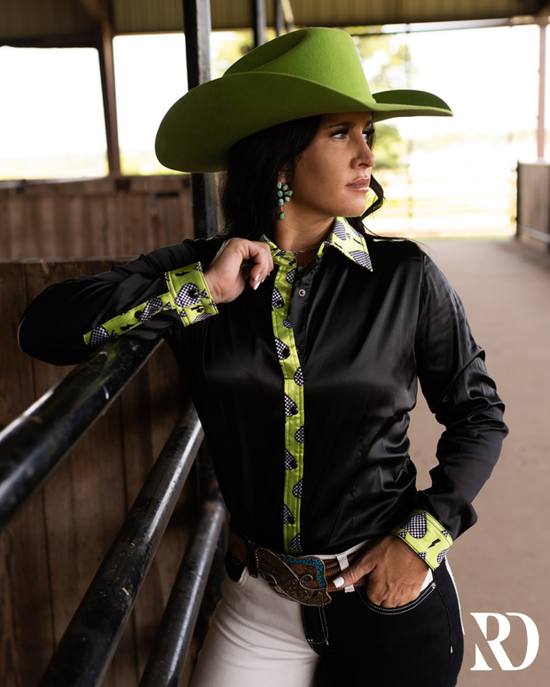 CHECKMATE SATIN PERFORMANCE RODEO SHIRT