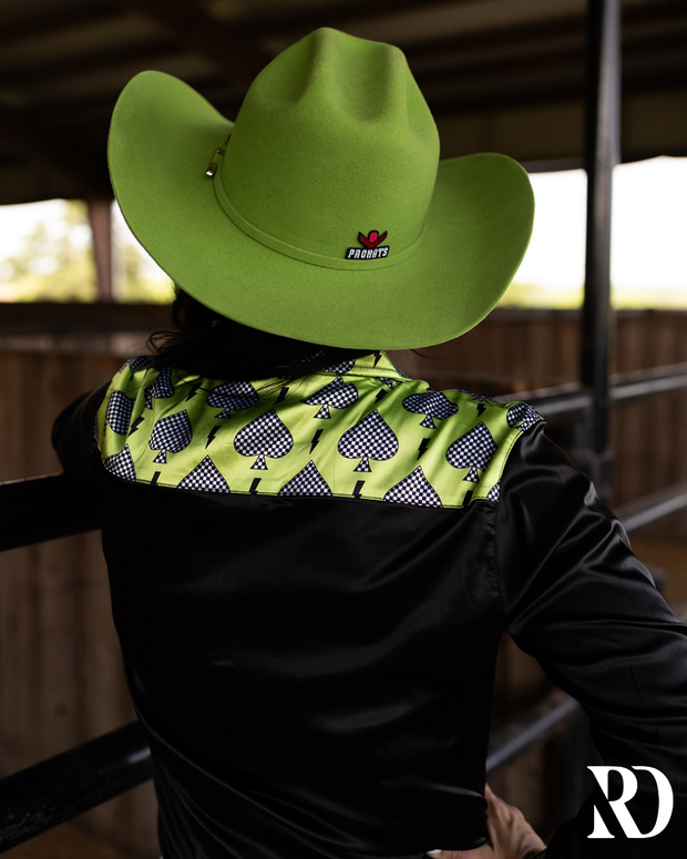 CHECKMATE SATIN PERFORMANCE RODEO SHIRT