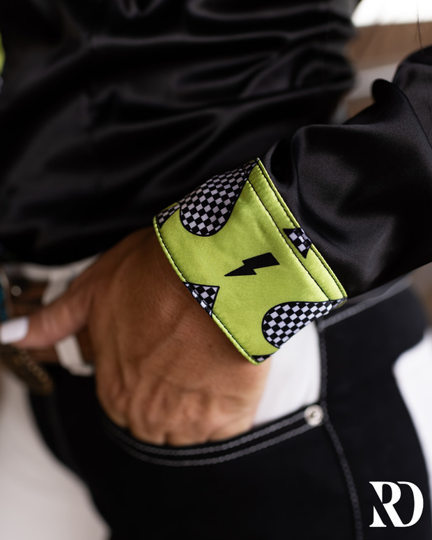 CHECKMATE SATIN PERFORMANCE RODEO SHIRT
