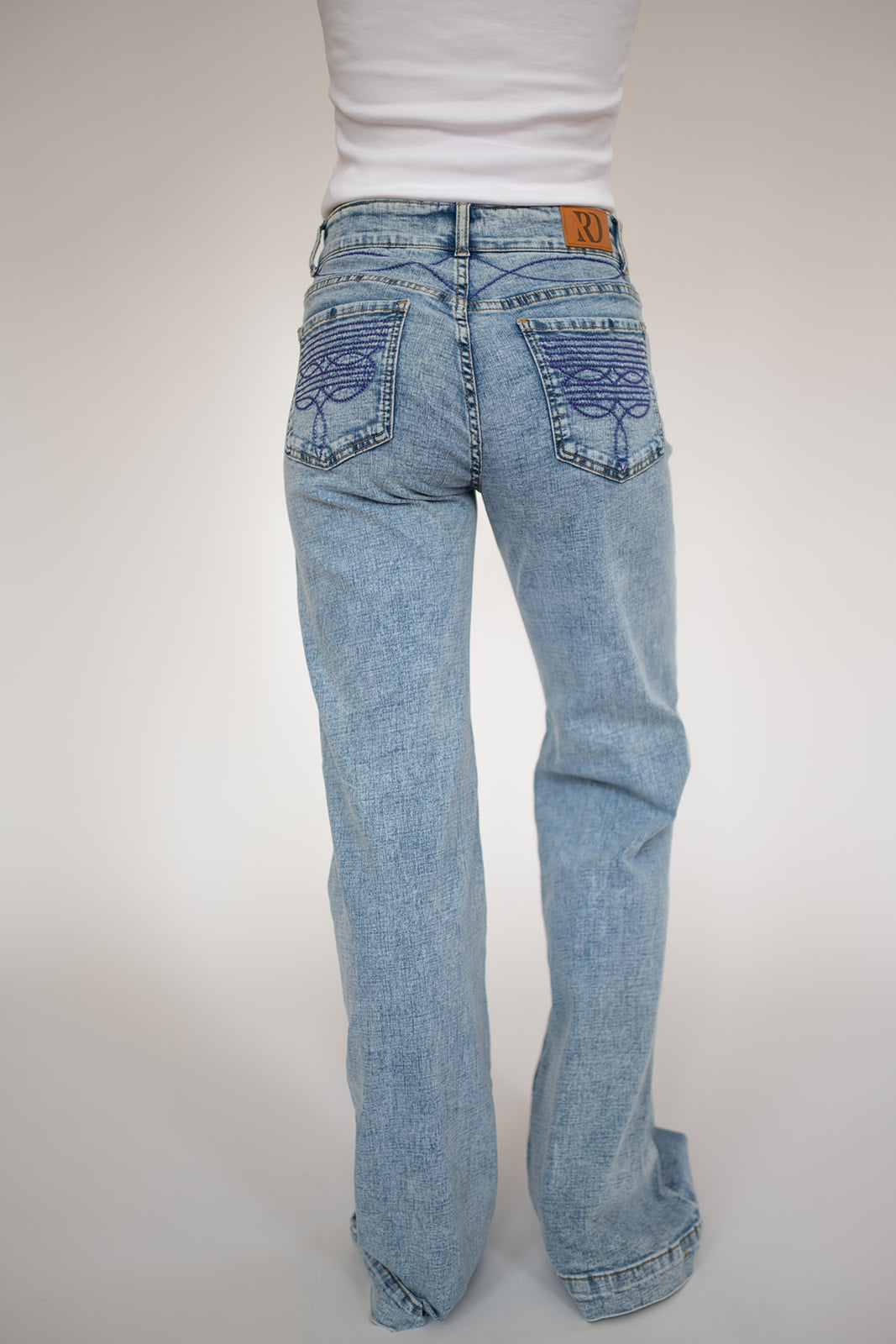 CHEYENNE TROUSERS ACID WASH PURPLE POCKET – Ranch Dress'n