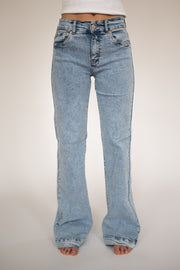 CHEYENNE TROUSERS - ACID WASH RED POCKET