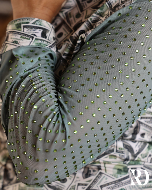 DADDY'S MONEY MESH SLEEVE PERFORMANCE RODEO SHIRT