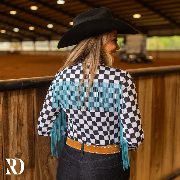 FINISH LINE FRINGE PERFORMANCE RODEO SHIRT