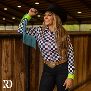FINISH LINE FRINGE PERFORMANCE RODEO SHIRT