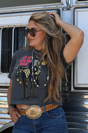 GET OFF YOUR HIGH HORSE | CROP TEE
