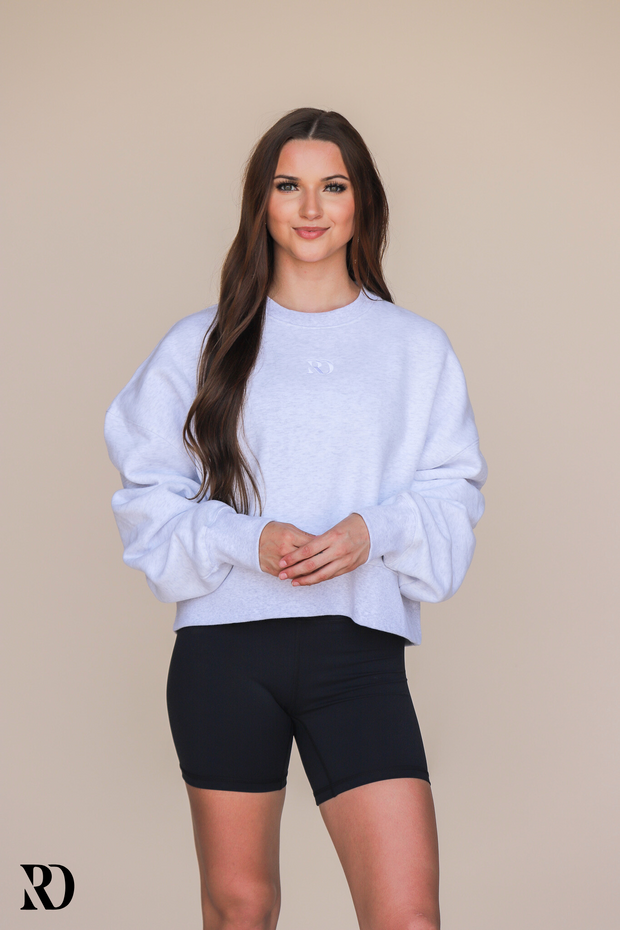 HEATHER GRAY WARMUP PULLOVER | RD ESSENTIALS