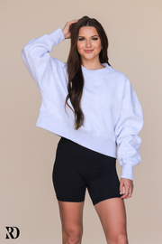 HEATHER GRAY WARMUP PULLOVER | RD ESSENTIALS