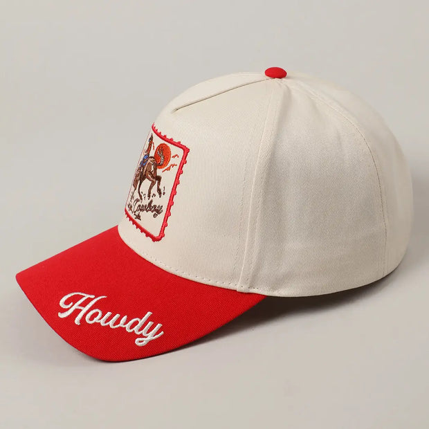 HOWDY COWBOY TWO-TONE CAP