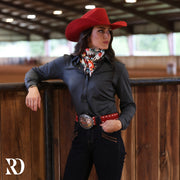 CHARCOAL PERFORMANCE RODEO SHIRT (ADULT)