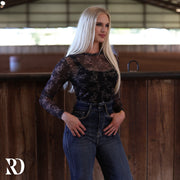 GIDDY UP MESH LAYERING TOP
