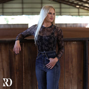 GIDDY UP MESH LAYERING TOP