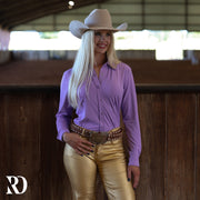 LAVENDER SOLID PERFORMANCE RODEO SHIRT
