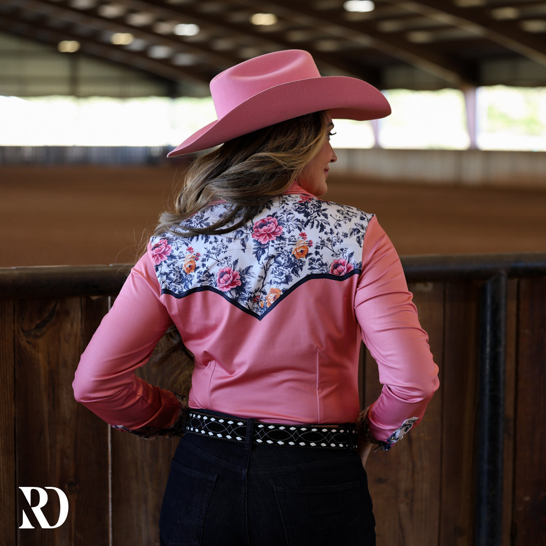ranch dress'n rodeo shirts MAGNOLIA PERFORMANCE SHIRT MEDIUM Miami florida ross dress Price_Under $1000 PERFORMANCE RODEO SHIRT Poly Size:W2