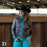 TURQUOISE LEOPARD PERFORMANCE RODEO SHIRT – Ranch Dress'n