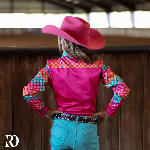 *YOUTH* DIEGO SATIN PERFORMANCE RODEO SHIRT