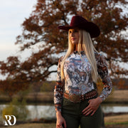 WILD HORSES MESH LAYERING TOP