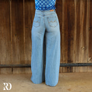 AVA WIDE LEG - LIGHT WASH