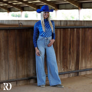 AVA WIDE LEG - LIGHT WASH