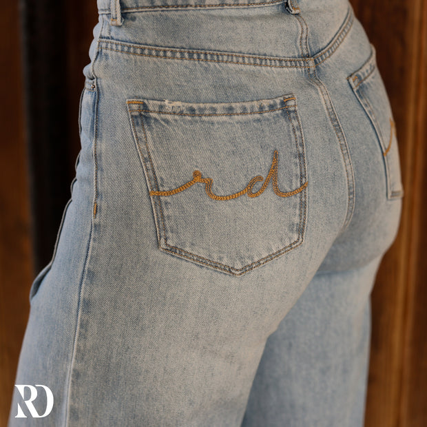 AVA WIDE LEG - LIGHT WASH