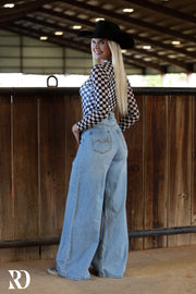 AVA WIDE LEG - LIGHT WASH