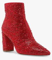 BETSEY JOHNSON CADY RED | BOOTIES