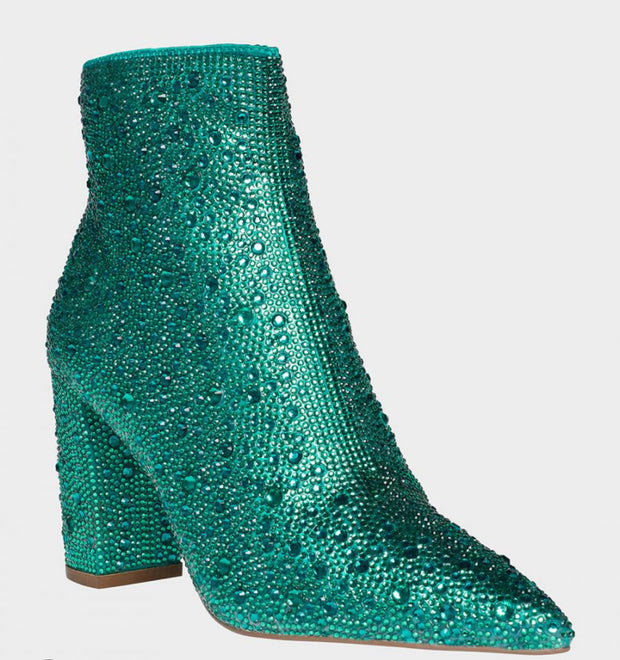 BETSEY JOHNSON CADY DARK TURQUOISE | BOOTIES