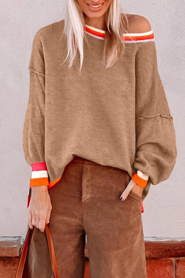 KEHLANI COFFEE SHOULDER | SWEATER