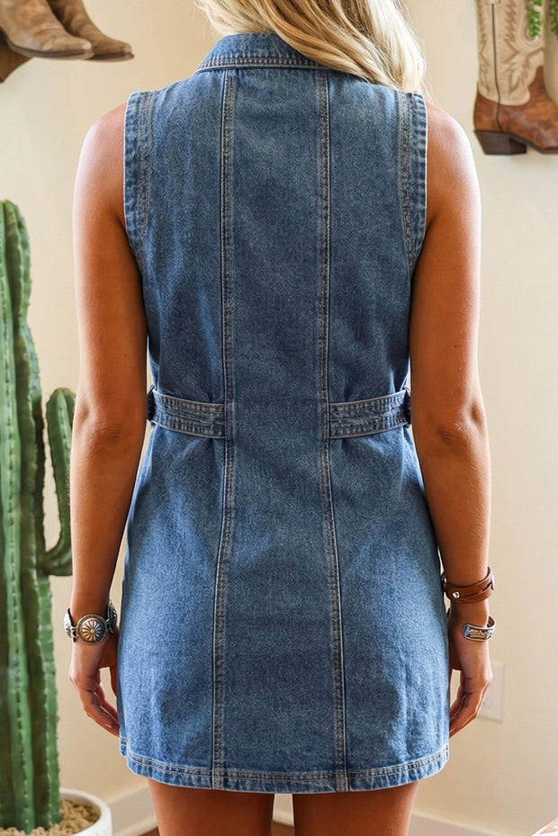 LORETTA BELTED DENIM