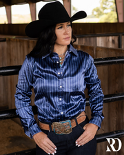 MELANIA SATIN PERFORMANCE RODEO SHIRT