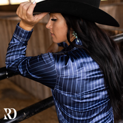 MELANIA SATIN PERFORMANCE RODEO SHIRT