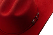 STAMPEDE RED COWBOY HAT