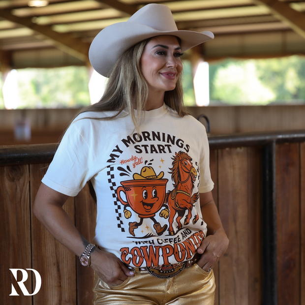 COFFEE AND COWPONIES | TEE