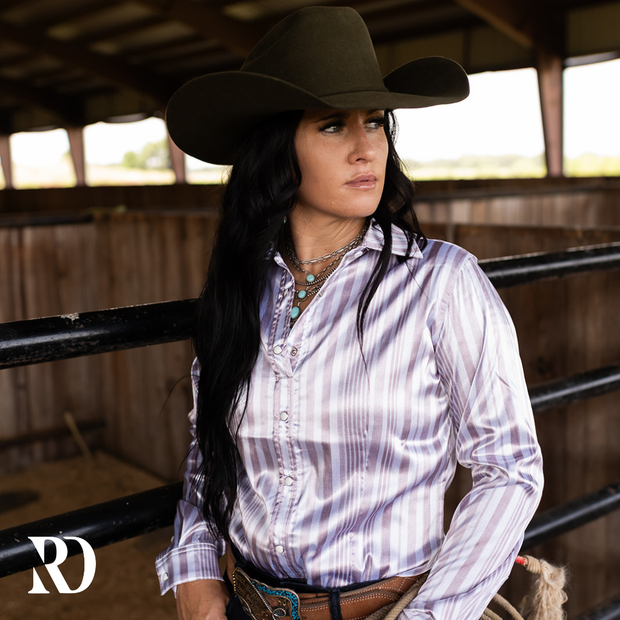 CATHERINE SATIN PERFORMANCE RODEO SHIRT