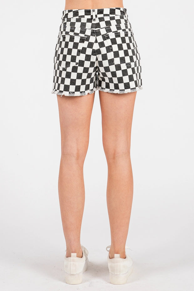 OFF TO THE RACES CHECKERED | SHORTS