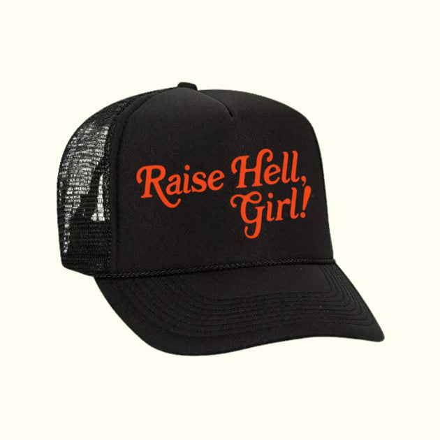 RAISE HELL, GIRL FOAM TRUCKER | HAT – Ranch Dress'n