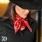 RED BANDANA WILD RAG