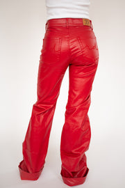 SIGNATURE TROUSERS - RED METALLIC