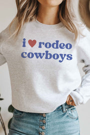 I LOVE RODEO COWBOYS CREWNECK