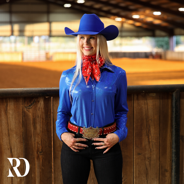 ROYAL SPARKLE PERFORMANCE RODEO SHIRT