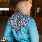 STAMPEDE AZTEC PERFORMANCE RODEO SHIRT