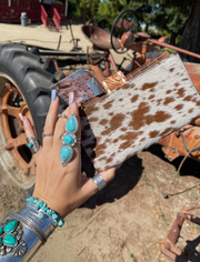 The Eliza Cowhide Leather Tooled Wallet