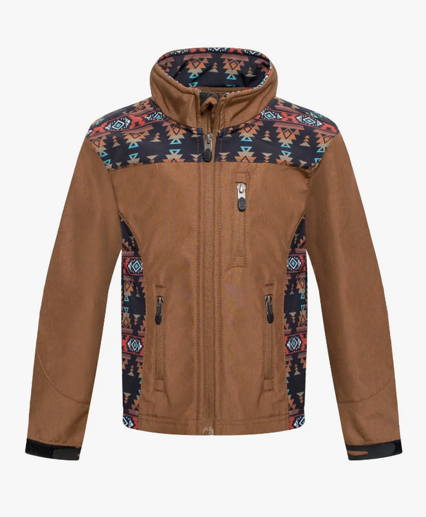 Rodeo Kid's Soft Shell Rust Jacket