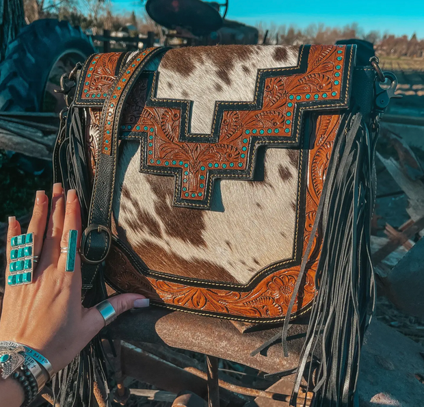 Western cowhide fringe purses, bags & conceal carry for women – Countryside  Co.