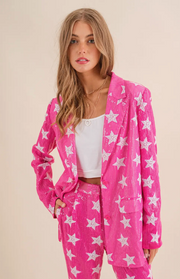 STAR OF THE SHOW SEQUIN BLAZER AND PANTS SET