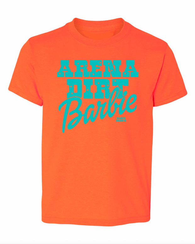 *YOUTH* ARENA DIRT BARBIE - NEON CANDY ORANGE TEE