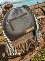 THE BUCKING LEATHER TOOLED CANTEEN | BAG