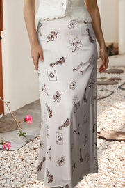THE OUTLAW SATIN MAXI SKIRT