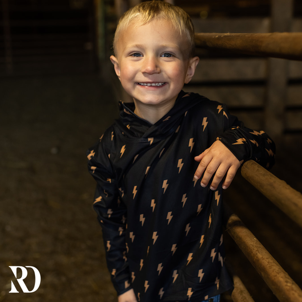 TODDLER HOODED SHIRT | THUNDER BOLT